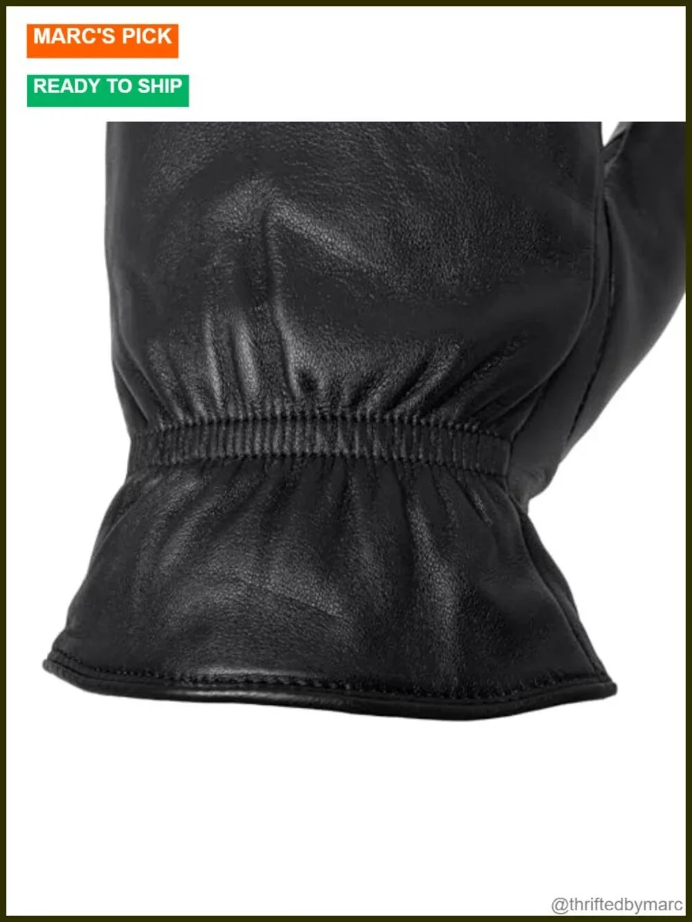 Genuine Sheepskin Leather Glitten Mittens with Thinsulate Lining